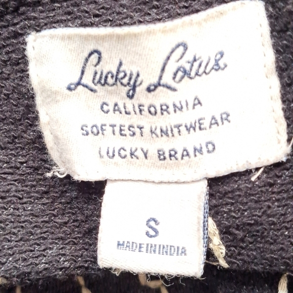 Lucky Brand Grey Embroidered Cardigan - Picture 8 of 8